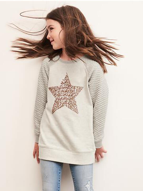 ueter Blanco Con Estampado De Estrella