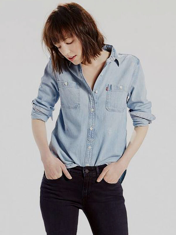 Camisa Oxford Dotacion Empresarial Clásico Dama